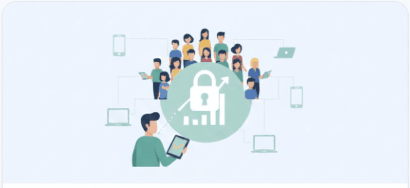 Secure online voting illustration